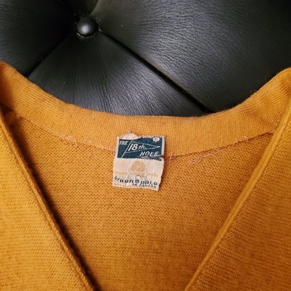VINTAGE 1960s Golf Cardigan - Picture 3 of 9